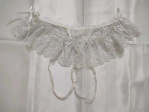 Lace & Pearl Garter Panty