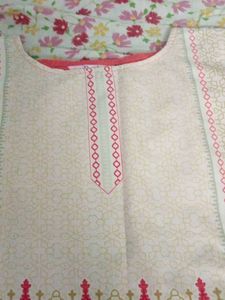 Pink Embroidered Kurta
