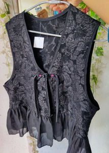 Jacquard Vest Jacket