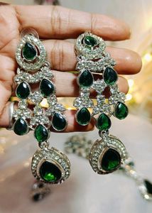 Emerald Green Jewelry Set Look Like Actress Kiara