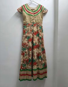 Floral Print Ethnic Gown