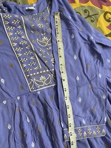 Lavender Printed Kurti