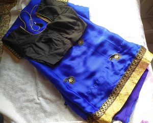 Blue Saree