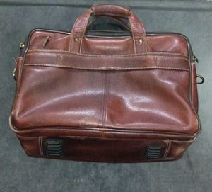 Vintage Brown Leather Briefcase