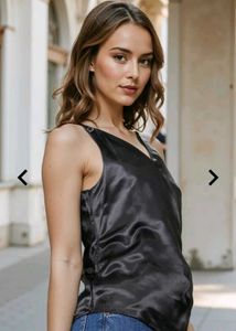 Satin Sleeveless Top