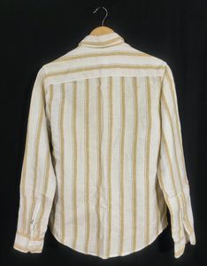 NetPlay Cream &amp; Yellow Striped Casual Shirt (Men)