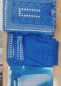 Beautiful Nyra Cut Kurti Pant Dupatta Set