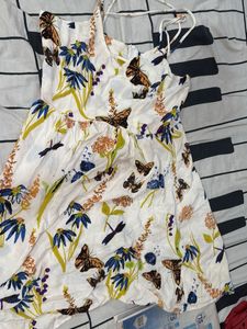 Floral Butterfly Print Sundress