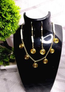 ✨Golden Spiral Wire Necklace Set Boho Style ✨
