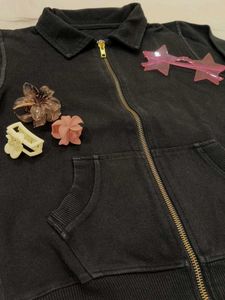 Cute Black Zip-Up Jacket