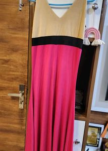 Color Block Maxi Dress