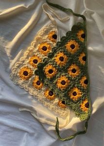 Sunflower Crochet Headband