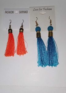 2 Set Of Thread Earrings