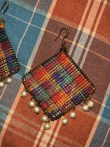 Handcrafted Fabric Earrings