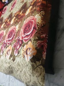 Printed Cotton Blend Double Bedsheet