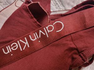 Calvin Klein Maroon Bra