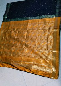 Multi Colour Pure Silk Saree