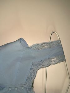 Lace Trim Corset Top 💙🦋