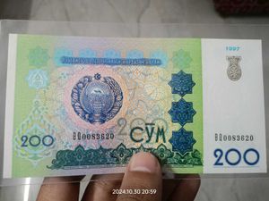 Uzbekistan 2 Currency Notes Unc Condition