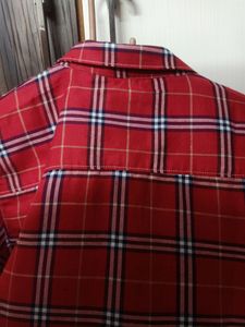 Red Shirt With Checks...XL Size