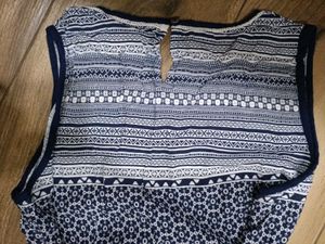 Mineral Blue &amp; White Sleeveless Maxi Kurta 👗