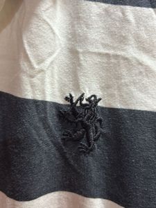 Black and white polo T-shirt