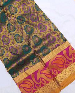 Meena Broket Silk Saree