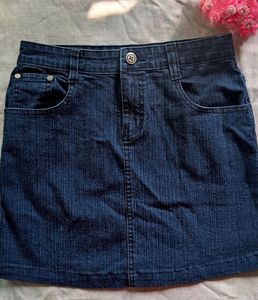 Blue Denim Skirt