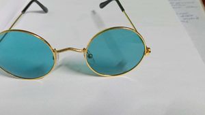 Blue Lens Round Sunglasses