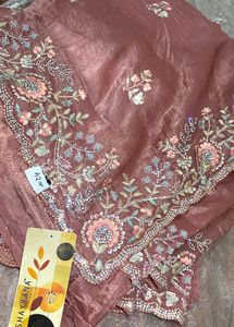 Embroidered Saree (Marginal Issue)