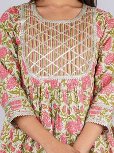 Floral Print Kurta Set