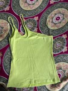 Neon One Shoulder Top