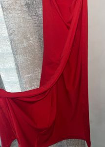 Savana Red Bodycon Maxi Dress – Size S ✨