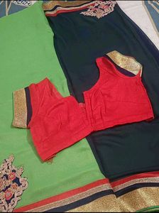 Beautiful Heavy Saree With Blouse 🥰