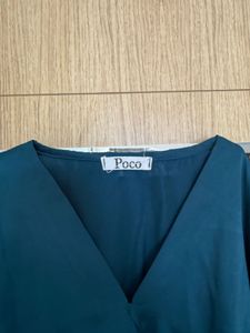 Satin Peplum Top