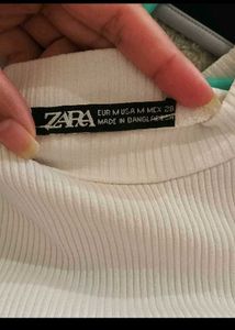 White Ribbed Tank Top