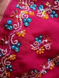 Women Festive Saree and Blouse Combo