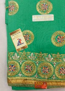Unstitched Ladies Chanderi Silk Suit