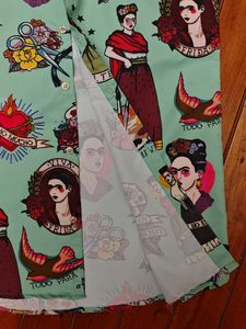 Frida Kahlo Print Button-Down Shirt