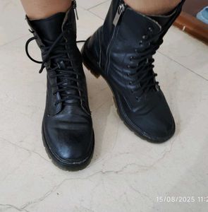 Black Leather Boots