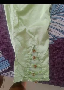 Taavi/ Biba/ Sangria Green Embroidered Kurta Set
