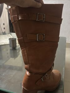 Brown Buckle Boots