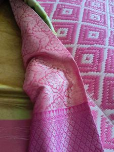 BEAUTIFUL GREEN AND PINK 🩷 SAREE