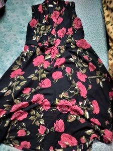 Floral Print Fit &amp; Flare Dress