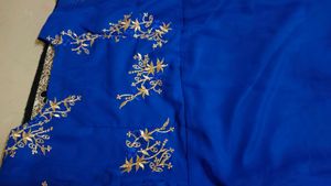 Robbin Blue full gown, gerogette,inner satin