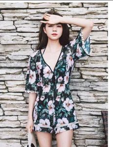 Floral Print Playsuit