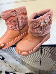Cute Pink Winter Boots