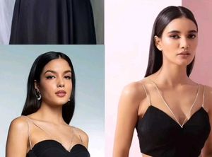 Black Chain Strap Top