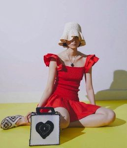 ZARA BRIGHT RED RUFFLED DRESS