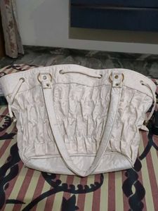 Cream Tote Handbag